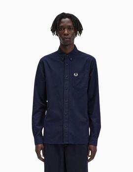 Camisa FRED PERRY hombre Oxford manga larga azul