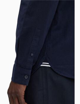 Camisa FRED PERRY hombre Oxford manga larga azul
