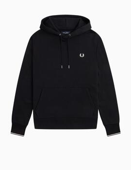 Sudadera FRED PERRY con capucha y ribetes
