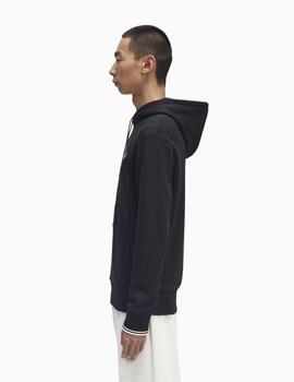 Sudadera FRED PERRY con capucha y ribetes
