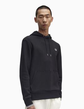 Sudadera FRED PERRY con capucha y ribetes