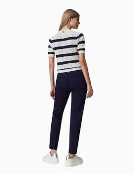 Pantalón TWINSET pitillo con raya planchada