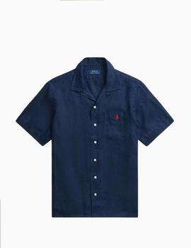Camisa POLO RALPH LAUREN Custom Fit de lino manga corta