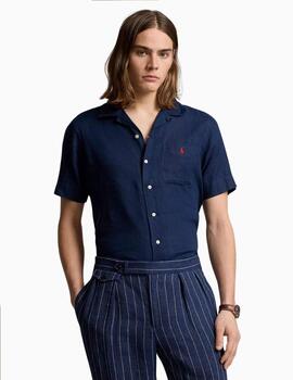 Camisa POLO RALPH LAUREN Custom Fit de lino manga corta