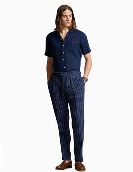Camisa POLO RALPH LAUREN Custom Fit de lino manga corta